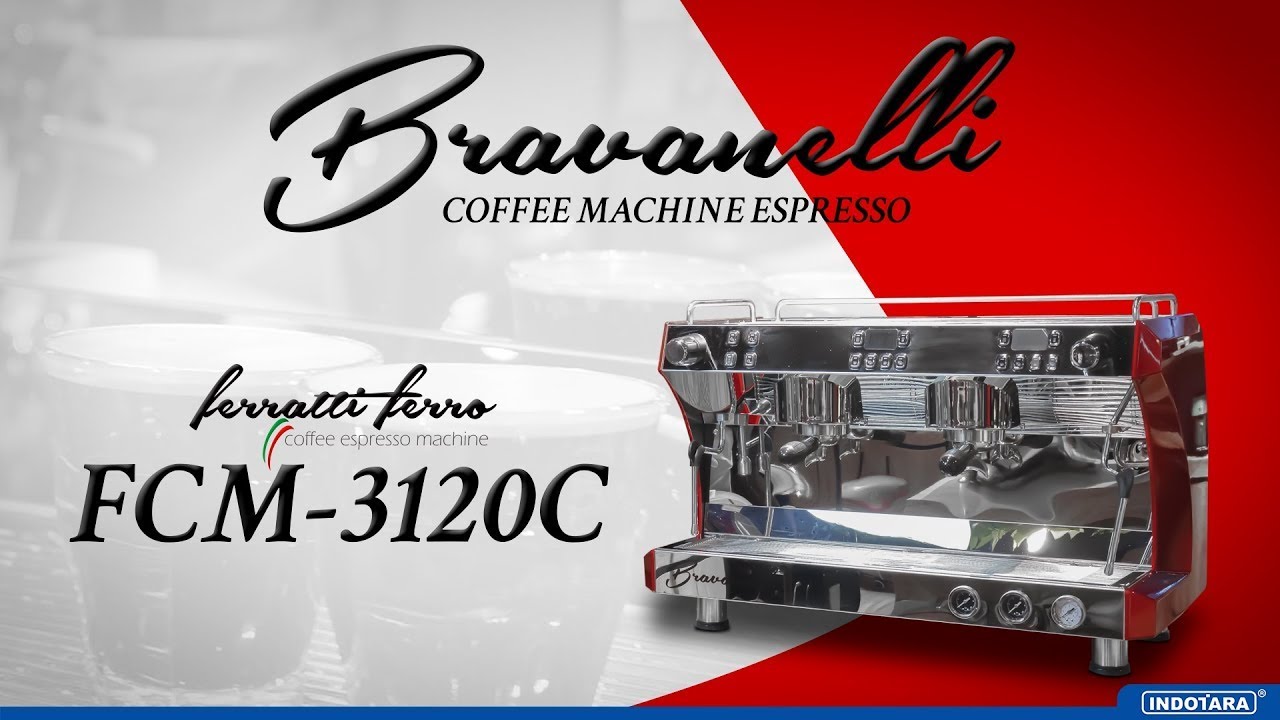 JUAL COFFEE MACHINE ESPRESSO DOUBLE GROUP HEAD FERRATTI FERRO FCM 3120C BRAVANELLI
