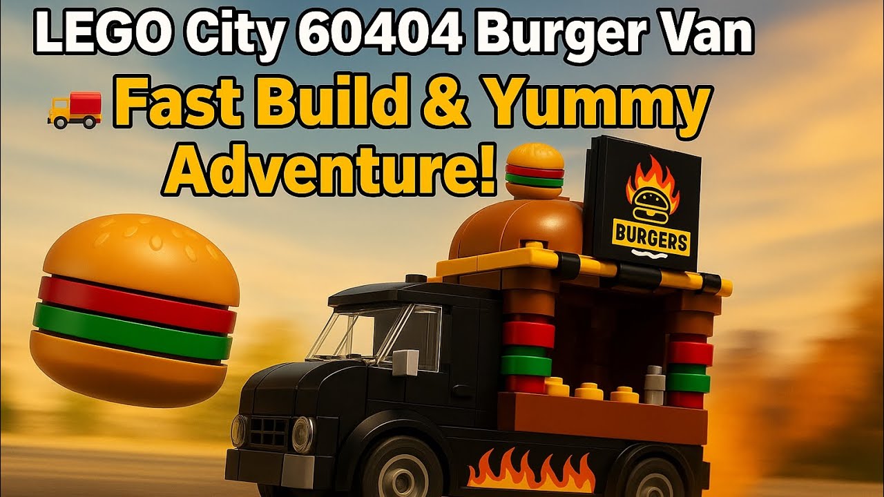 🚛🔥.  LEGO City 60404 Burger Van -  Fast Build & Yummy Adventure! 🍔✨