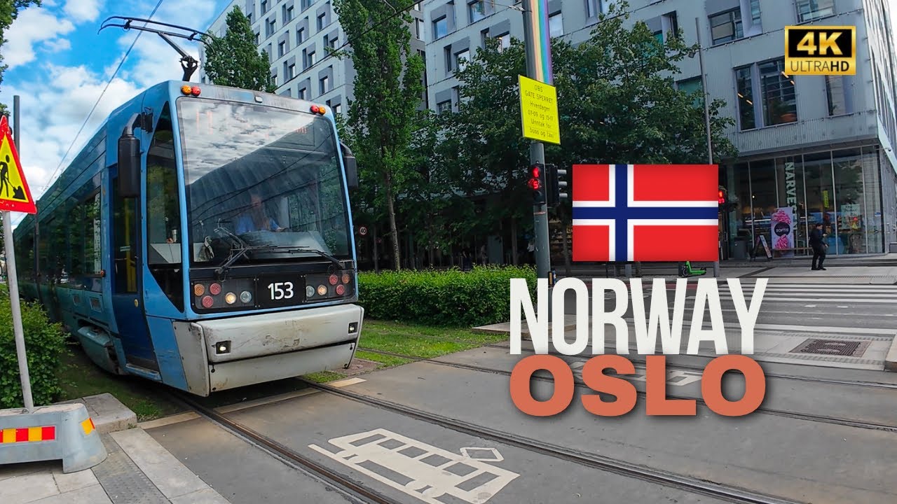Summer Walk In the City Central,  Oslo Norway