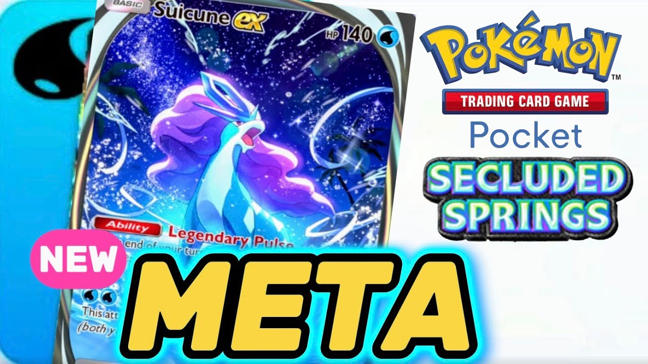 SUICUNE EX is BROKEN! this new insane META ft Greninja, Giratina EX in Pokemon TCG Pocket new pack