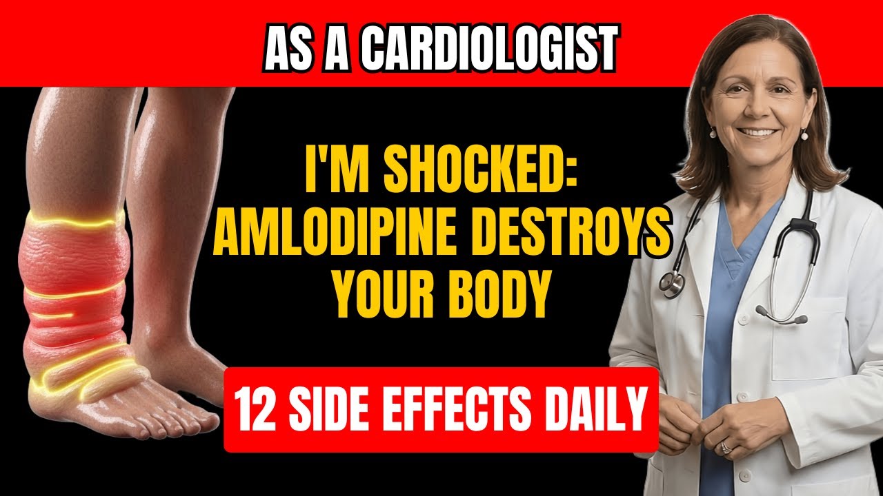 As a Cardiologist, I'm SHOCKED: 12 Amlodipine Side Effects Seniors Ignore Daily | Senior Health Tips