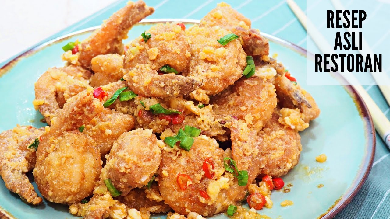 Resep Udang Goreng Telur Asin yang Super Enak | Salted Egg Shrimp Recipe