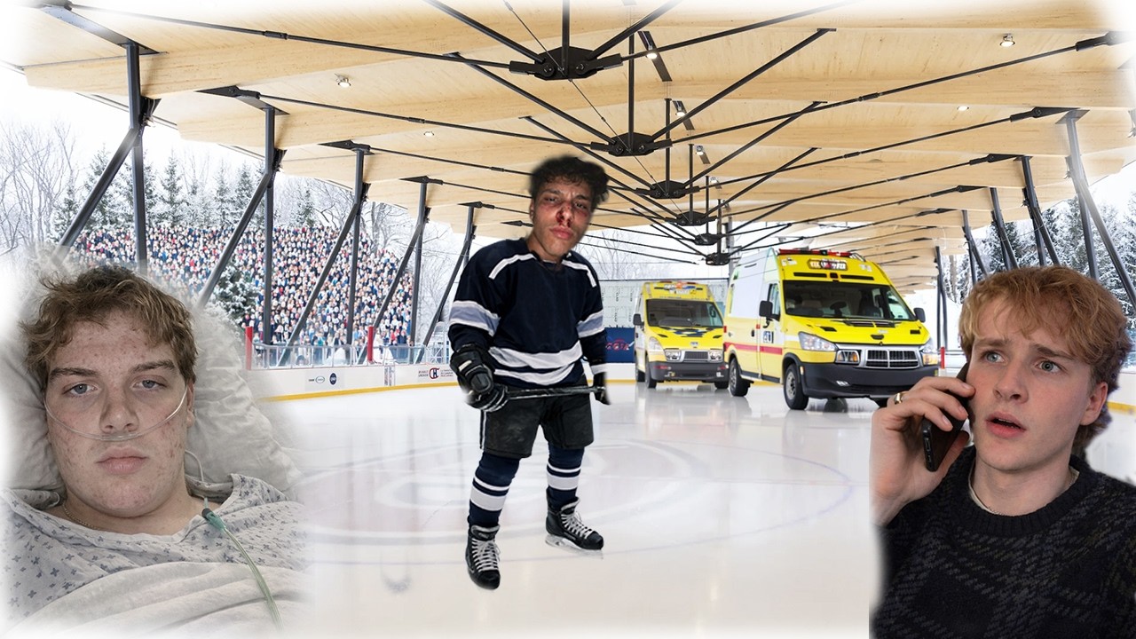 On joue au hockey (FT Phil et Anass) on fini a l'hôpital!!!
