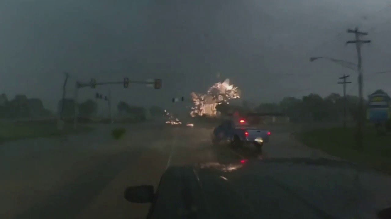 Video Shows Tornado In Progress In Seminole, OK, Creating Power Flashes Near Storm Chaser