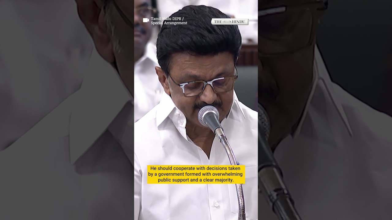 Governor acted contrary to the Constitution, says Tamil Nadu CM M.K. Stalin