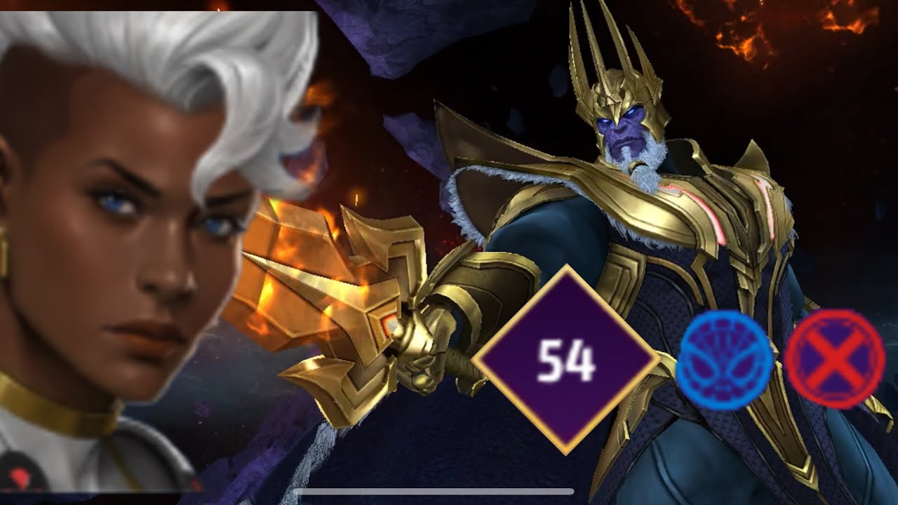 Storm vs Thanos stage 54 - Marvel Future Fight 