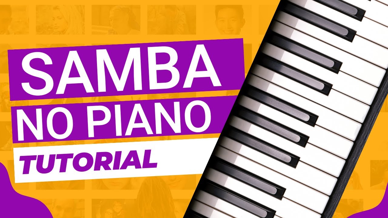 RITMO DE SAMBA NO PIANO OU NO TECLADO 💥 Tutorial passo a passo 💥 Partitura em PDF