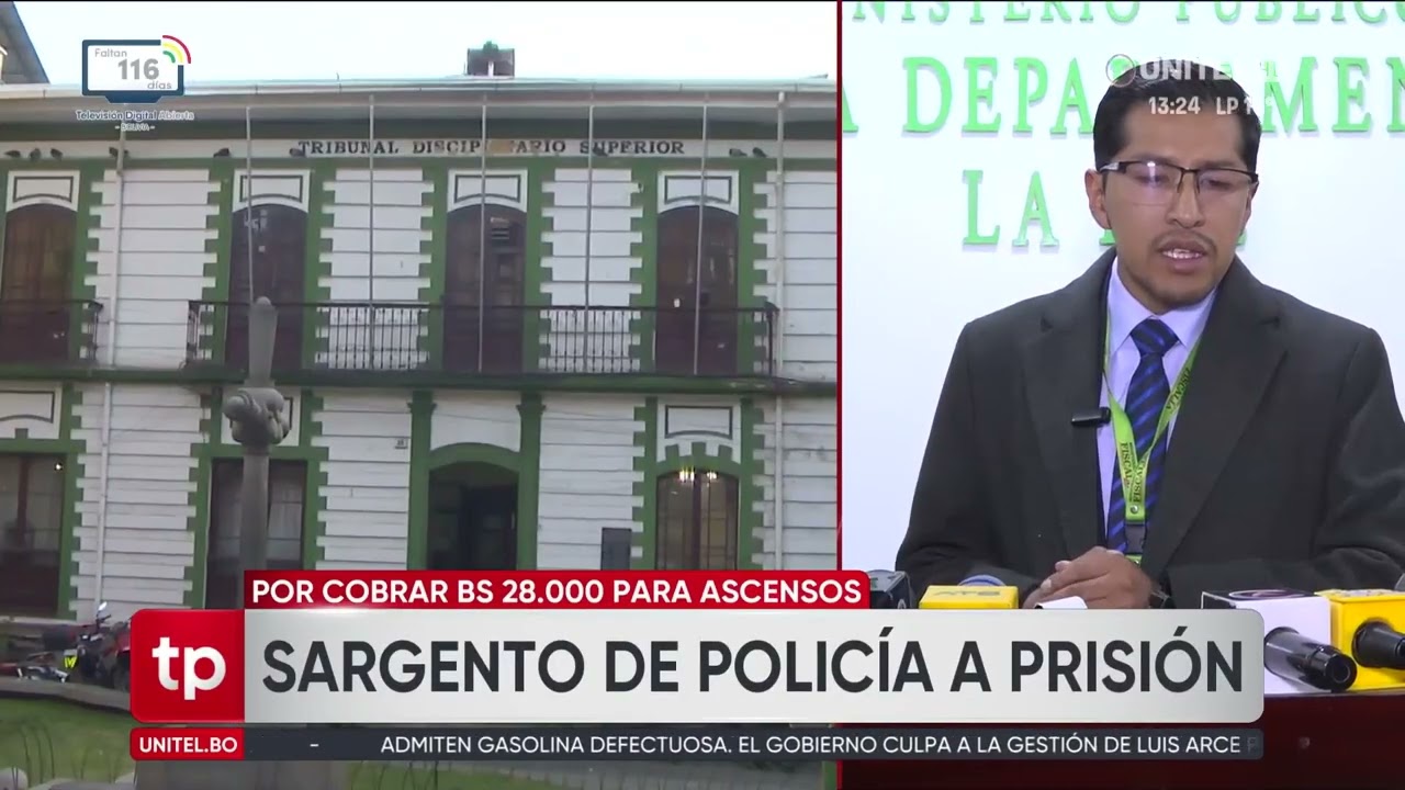 Detención preventiva para un sargento acusado de cobrar Bs 28 mil por ascensos en la Policía
