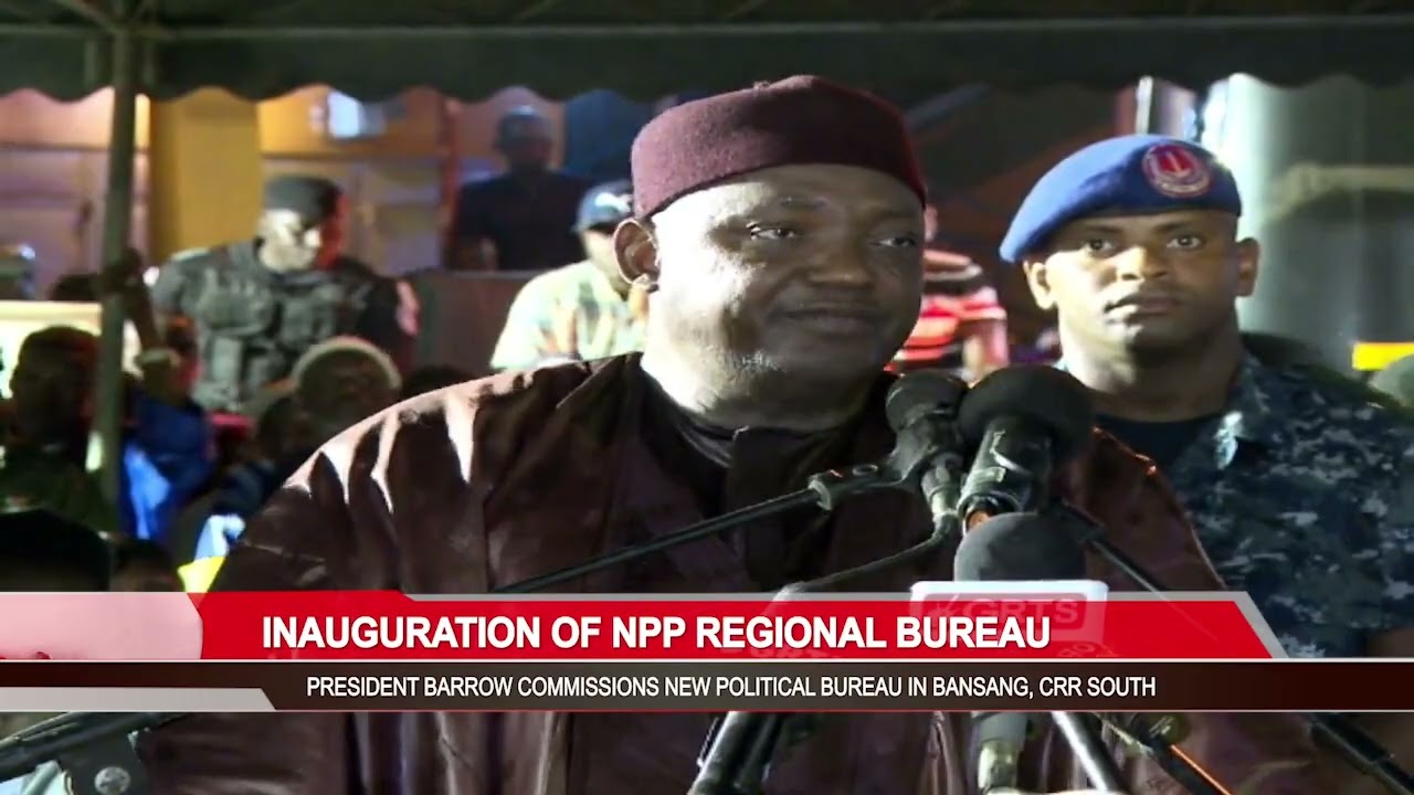 President inaugurates the National People's Party regional political bureau in Bansang