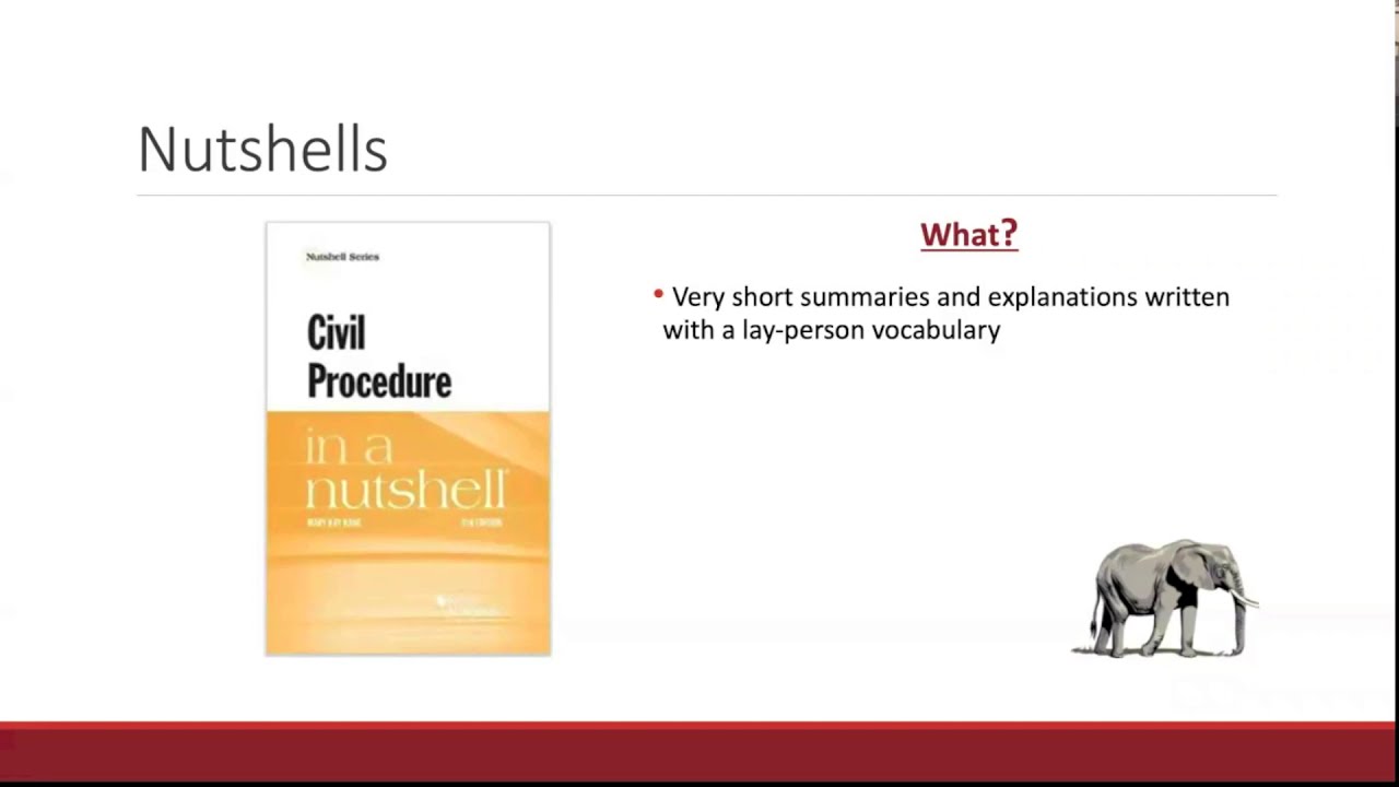 Study Aids Part 2: Nutshells