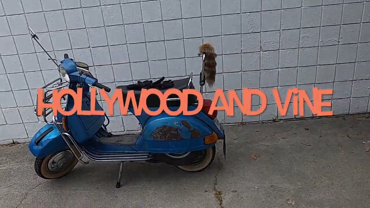 Vespa PX125 to Hollywood and Vine St.