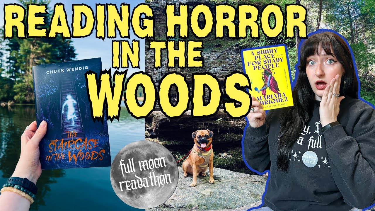 Reading horror in the woods 🏕️ | FULL MOON READATHON VLOG