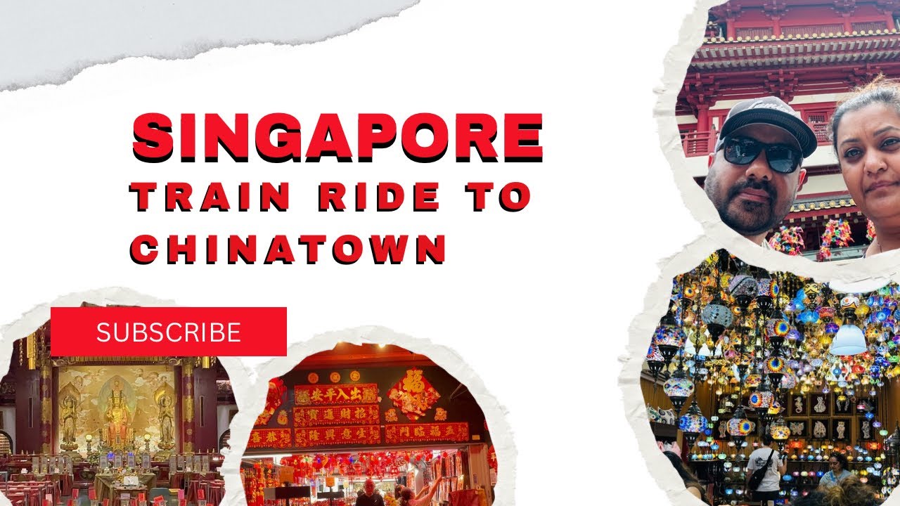Train ride to Chinatown down town Singapore 🇸🇬 