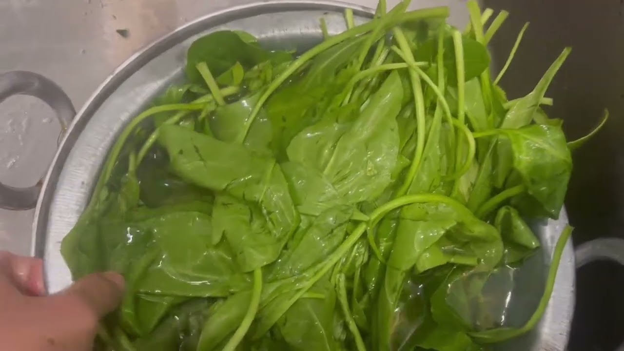 Palak mashroom easy recipe 