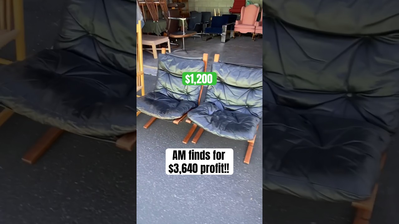 Quick morning finds $3,640 profit. #furniturefinds #sidehustle #profit #furnitureflip #makemoney