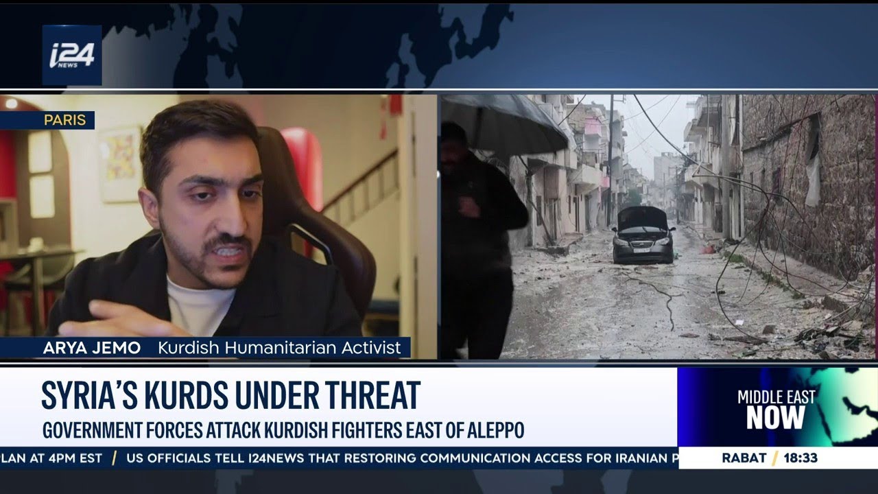 Сирийские войска атаковали курдских боевиков к востоку от Алеппо.