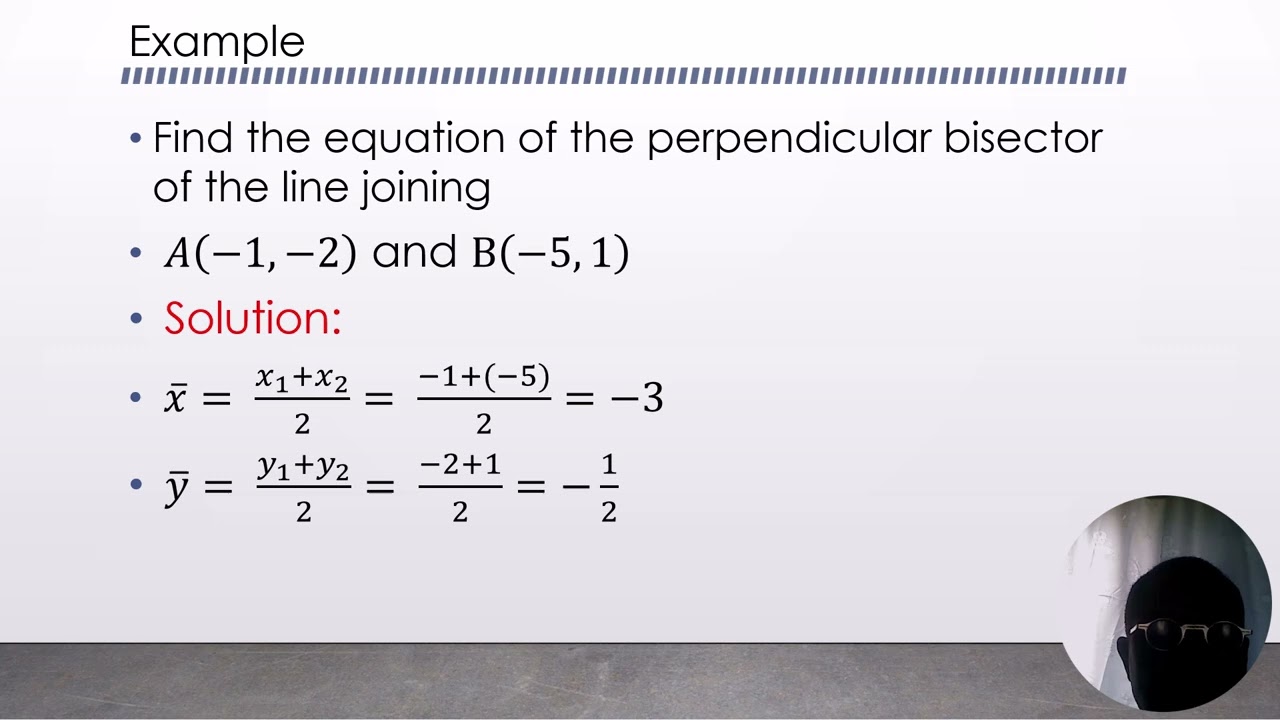 Perpendicular bisector