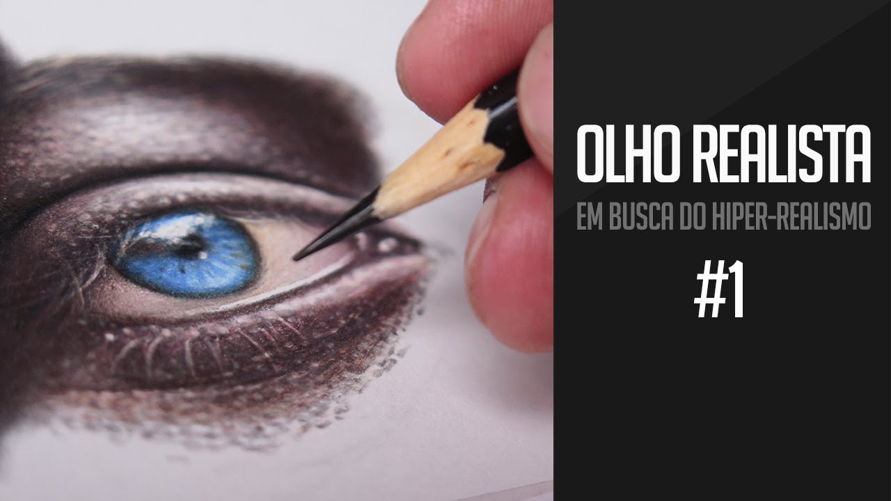 Em busca do hiper-realismo - #1 Desenhando o olho (Lápis comuns Tris e Faber)