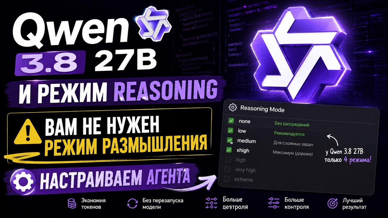 Почему Qwen 3.8 27B жрёт столько токенов. Настраиваем агента.