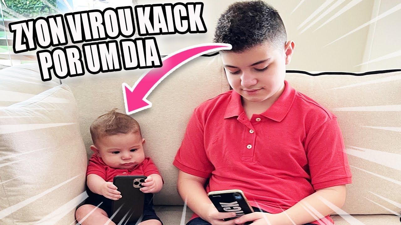 TRANSFORMEI O ZYON NO KAICK * Bebê virou o irmão adolescente | Kathy Castricini