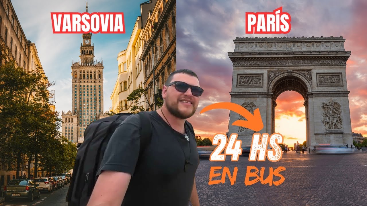 Experiencia de 24 hs. en un BUS EUROPEO  ¿Nefasto? | Varsovia - París