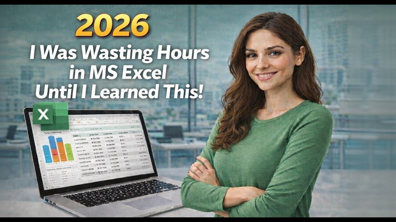 Excel Tricks 2026:  I Was Wasting Hours in MS Excel Until I Learned This!