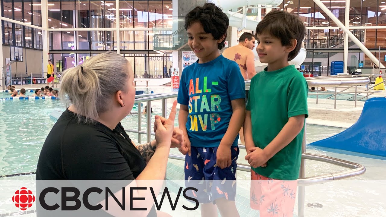 Their swim lessons come with a sign language interpreter