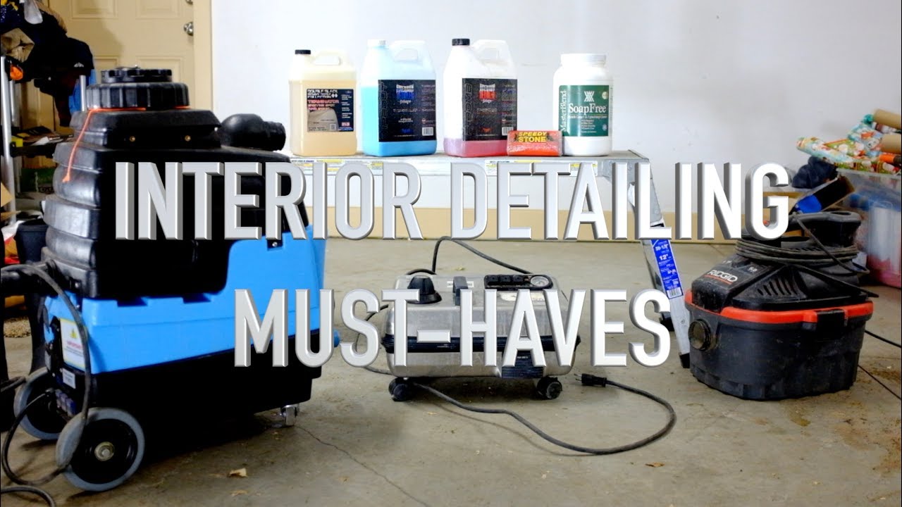 Must-have tools and chemicals for interior detailing!
