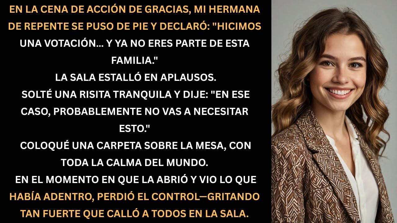 Me sacaron de la familia en plena cena… pero lo que les dejé en la mesa los hizo gritar