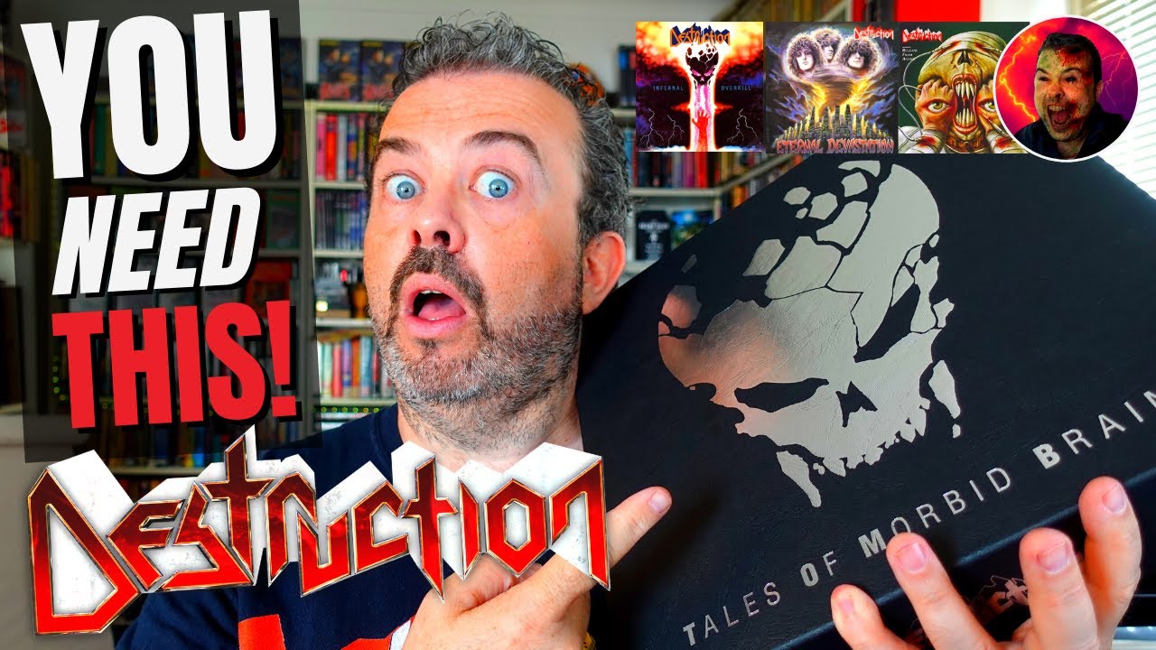 DESTRUCTION picture disc vinyl box set Tales Of Morbid Brains unboxed