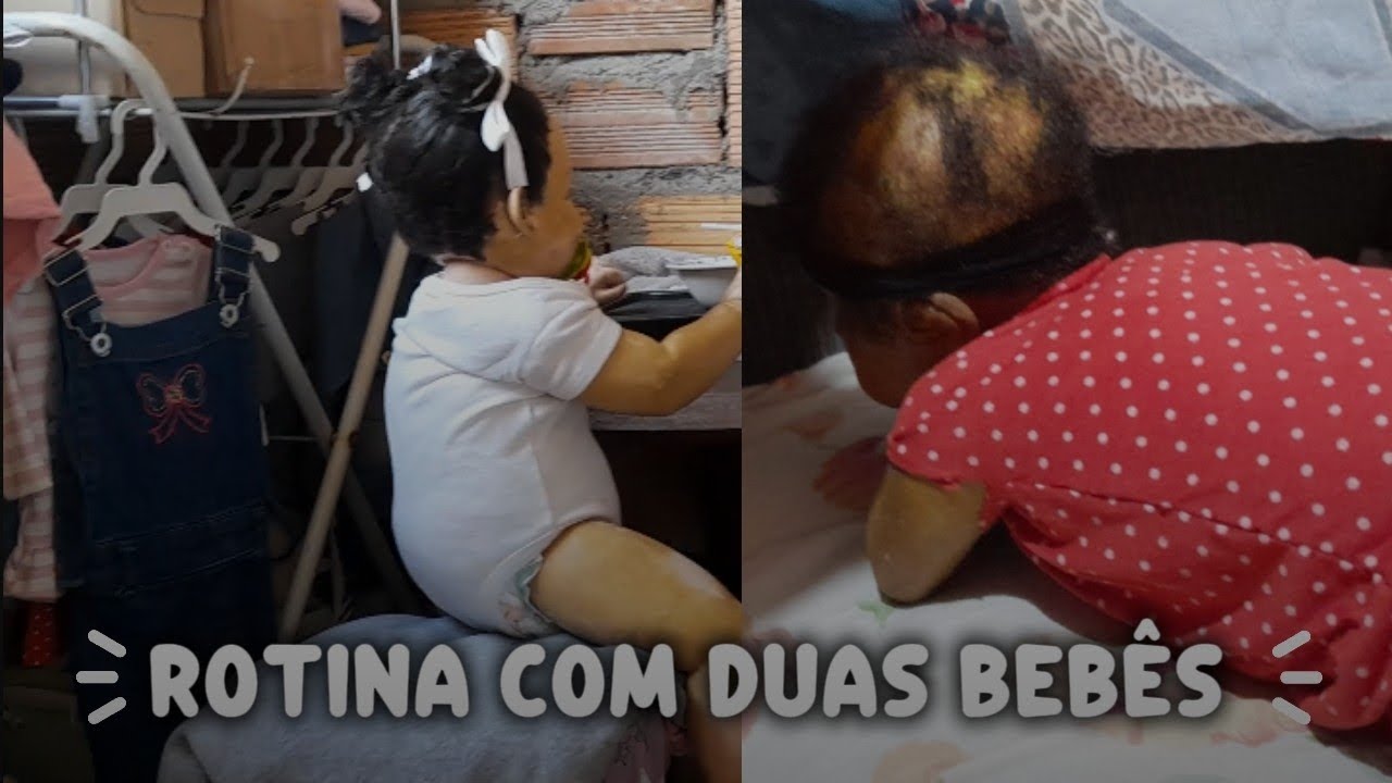 UMA MANHÃ COM DUAS BEBÊS (REBORN)