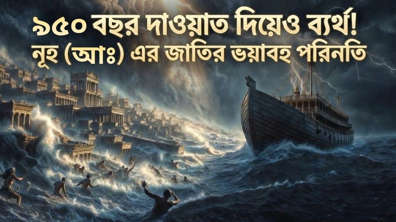 ৯৫০ বছর দাওয়াত দিয়েও ব্যর্থ! নূহ(আঃ)এর জাতির ভয়াবহ পরিণতি| Qurani Kahani Bangla|The Voice of Iqra