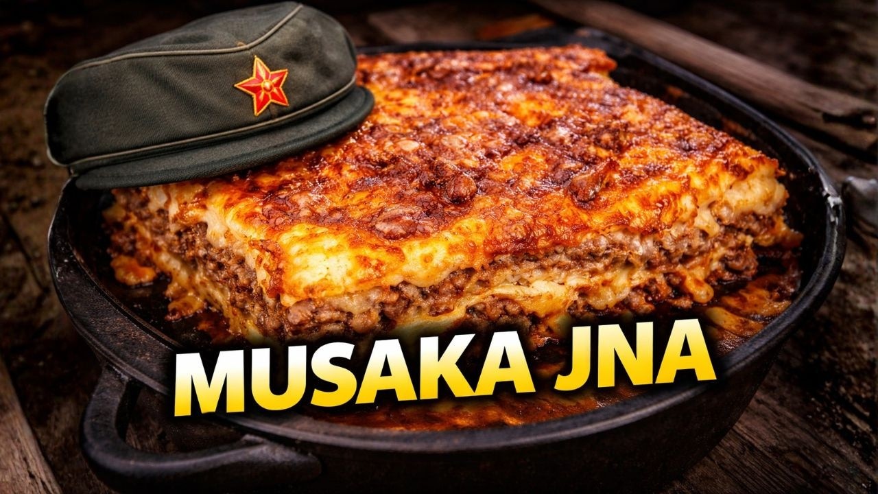 Musaka po Receptu JNA (Jugoslovenska narodna armija) – Autentičan vojnički recept! 🥘 (Epizoda 4)