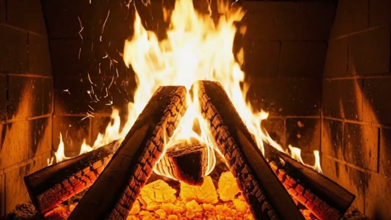 Tester Cozy Fireplace 4K. Fireplace with Crackling Fire Sounds. Fireplace Ambience