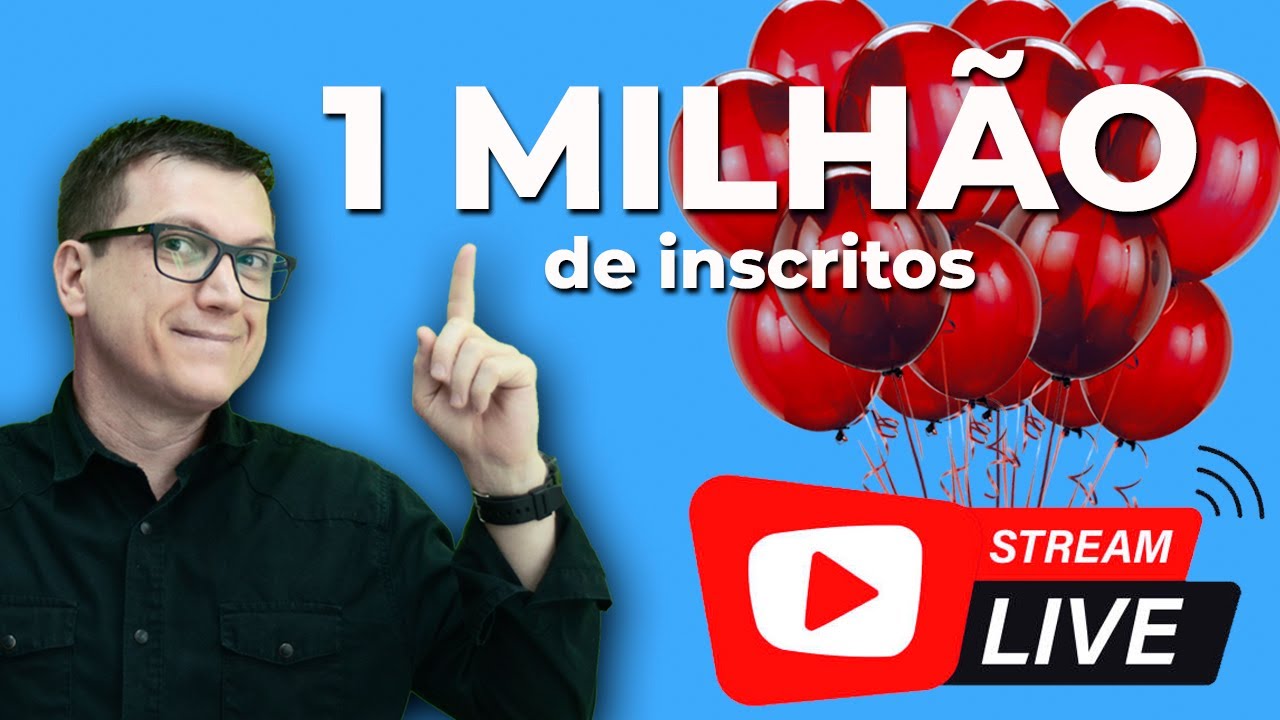 LIVE do 1 MILHÃO - Apenas um agradecimento hoje | Professor Boaro