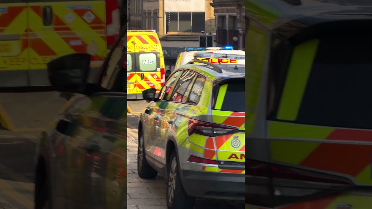 Emergency services scrambled to Westgate in Bradford after a incident in the street