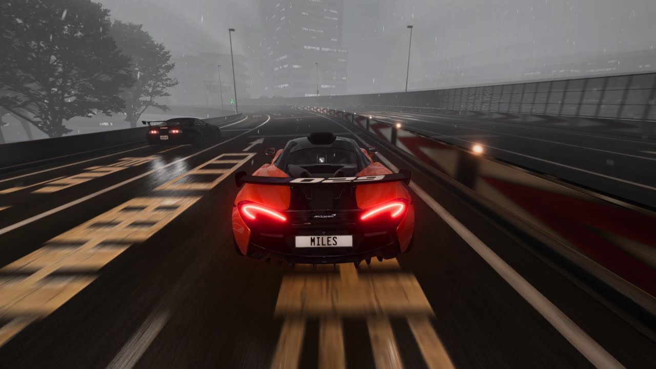 1 Hour Relaxing Ambient Drive in the Rain (With Music) – Background Ambience