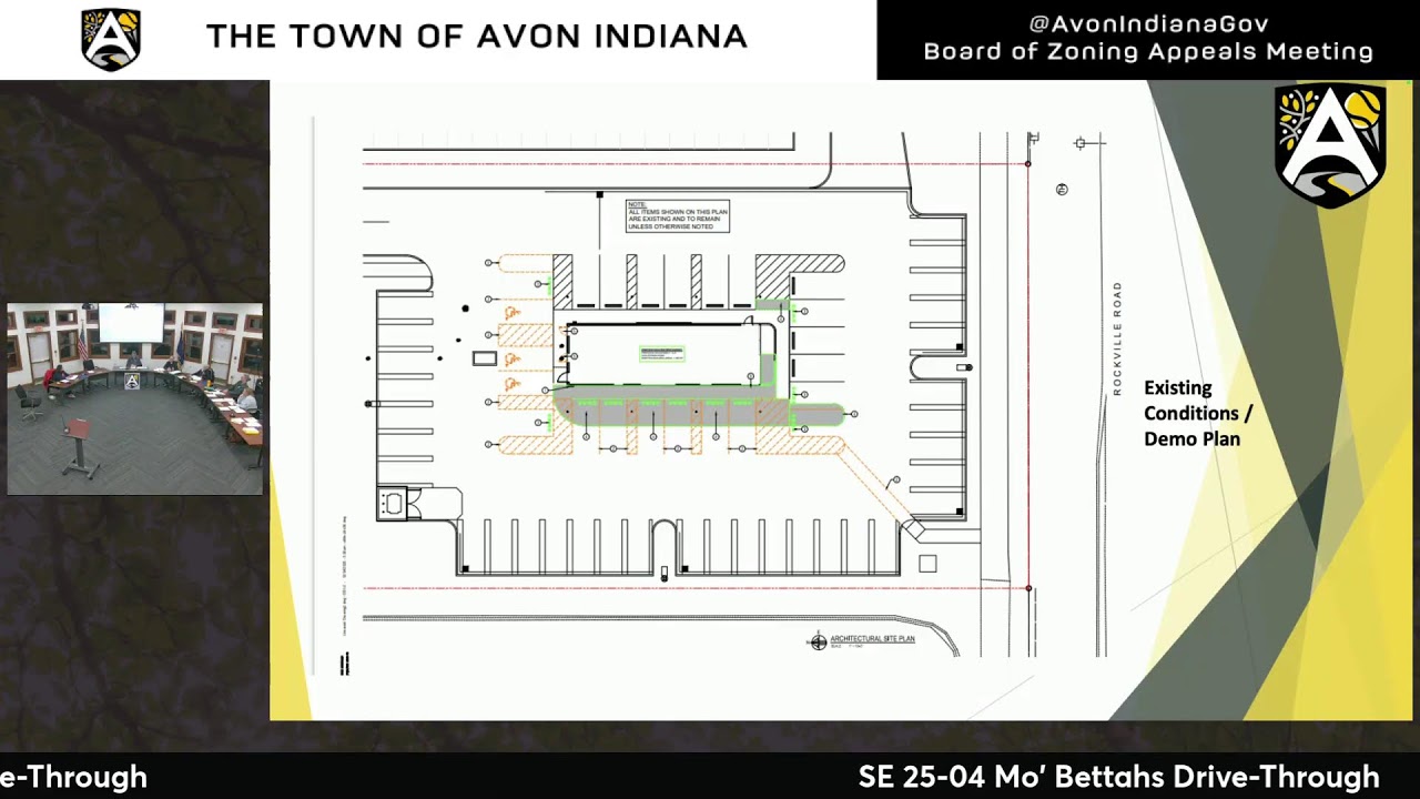 Town of Avon Indiana Board of Zoning Appeals Meeting - January 20, 2026
