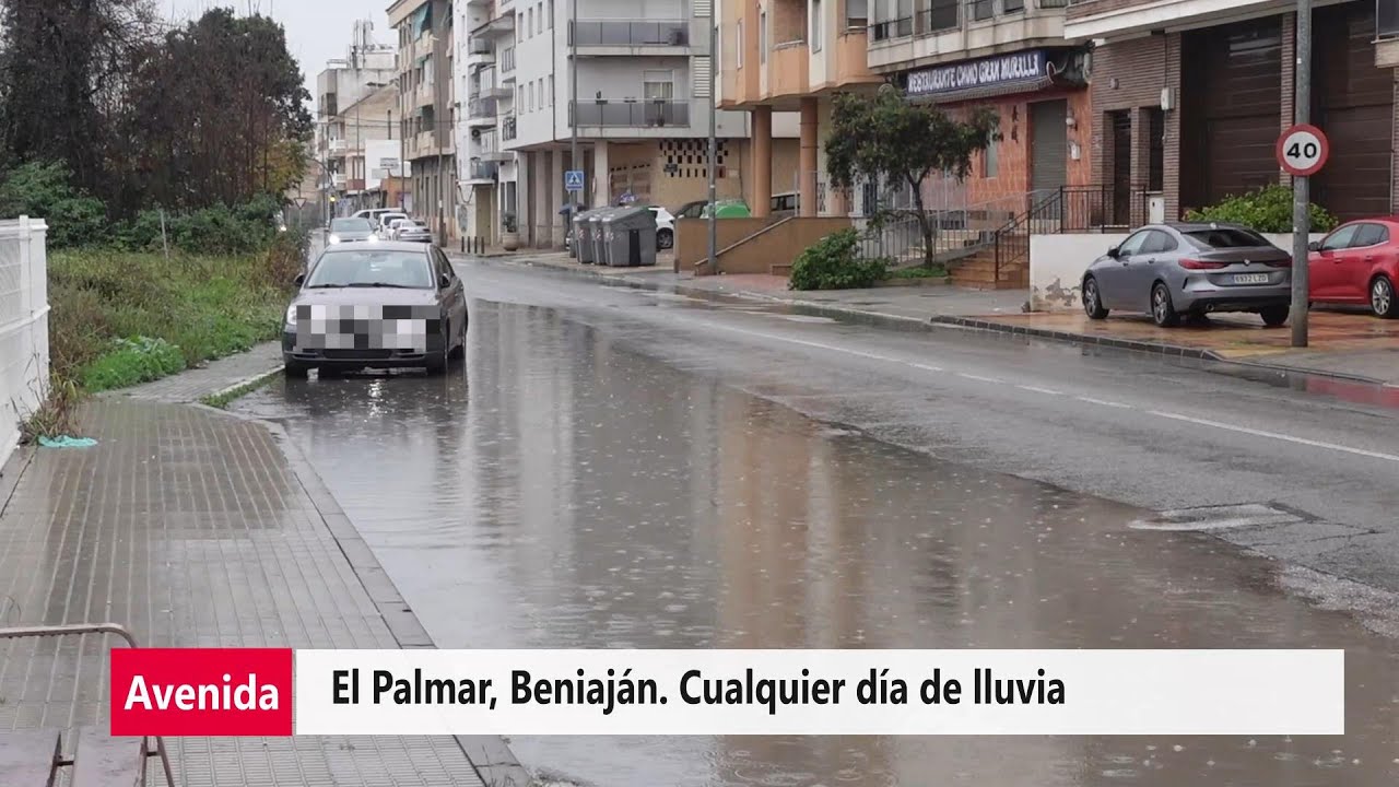 Un d&iacute;a de lluvia en Beniaj&aacute;n. Las avenidas de agua olvidadas por el Ayuntamiento de Murcia #beniaj&aacute;n