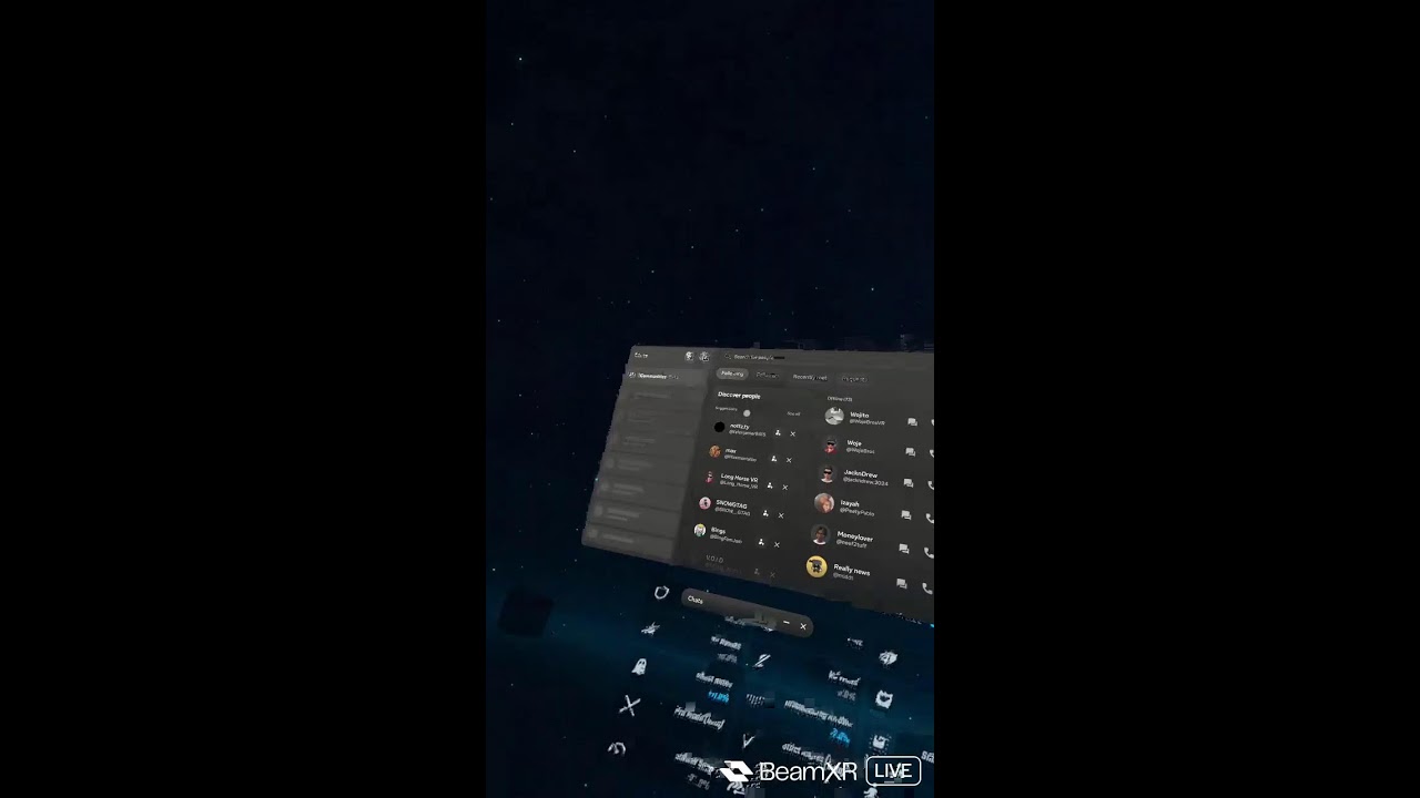 Hanging out and playing Beat saber