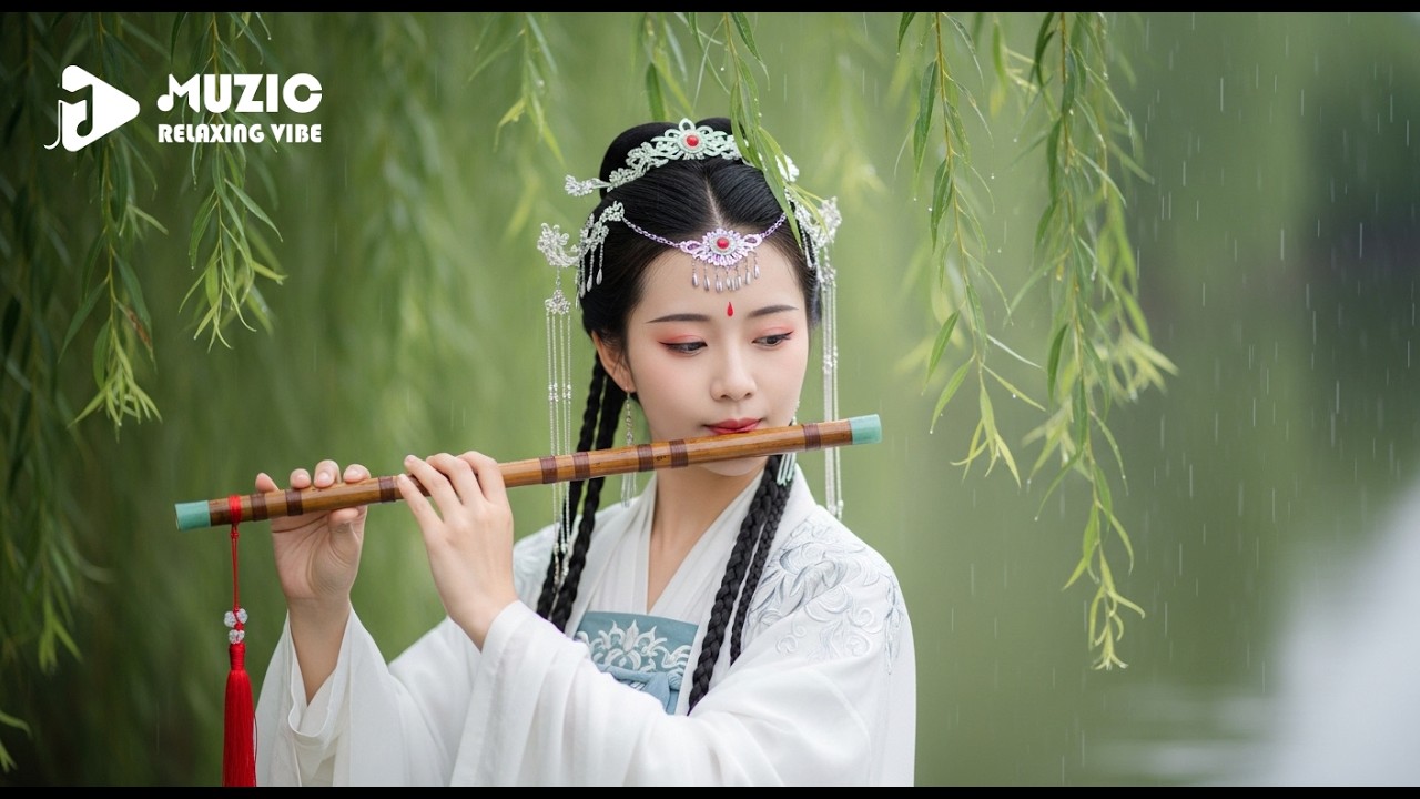 A Flute Girl Most Beautiful Chinese Flute Music, Stress Relief Music, Sleep Music