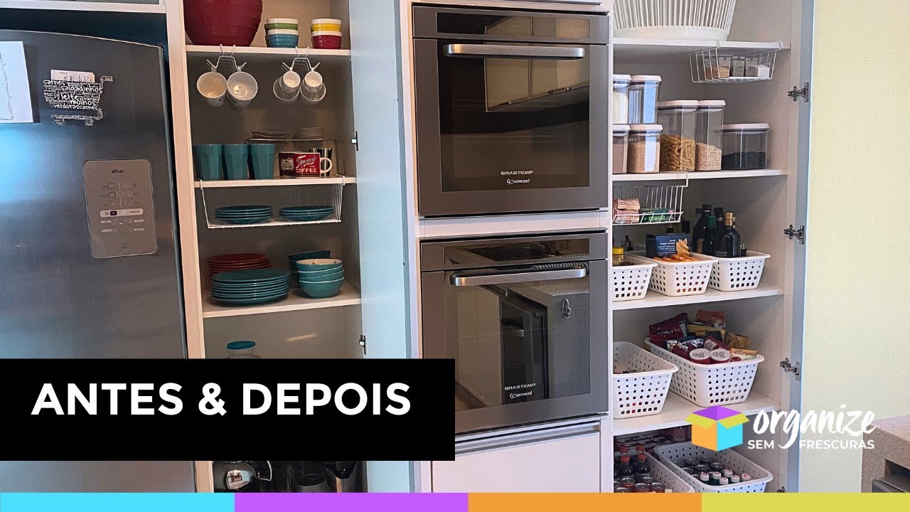 COMO ORGANIZEI OS ARMÁRIOS DA COZINHA: LOUÇAS E DESPENSA COM DICAS PRÁTICAS! Organize Frescuras