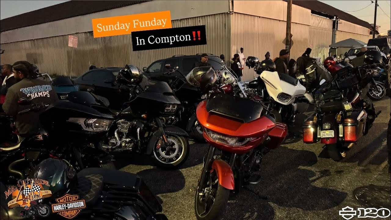 В воскресенье мы устроили себе отдых на мотоциклах Harley Davidson в Комптоне…