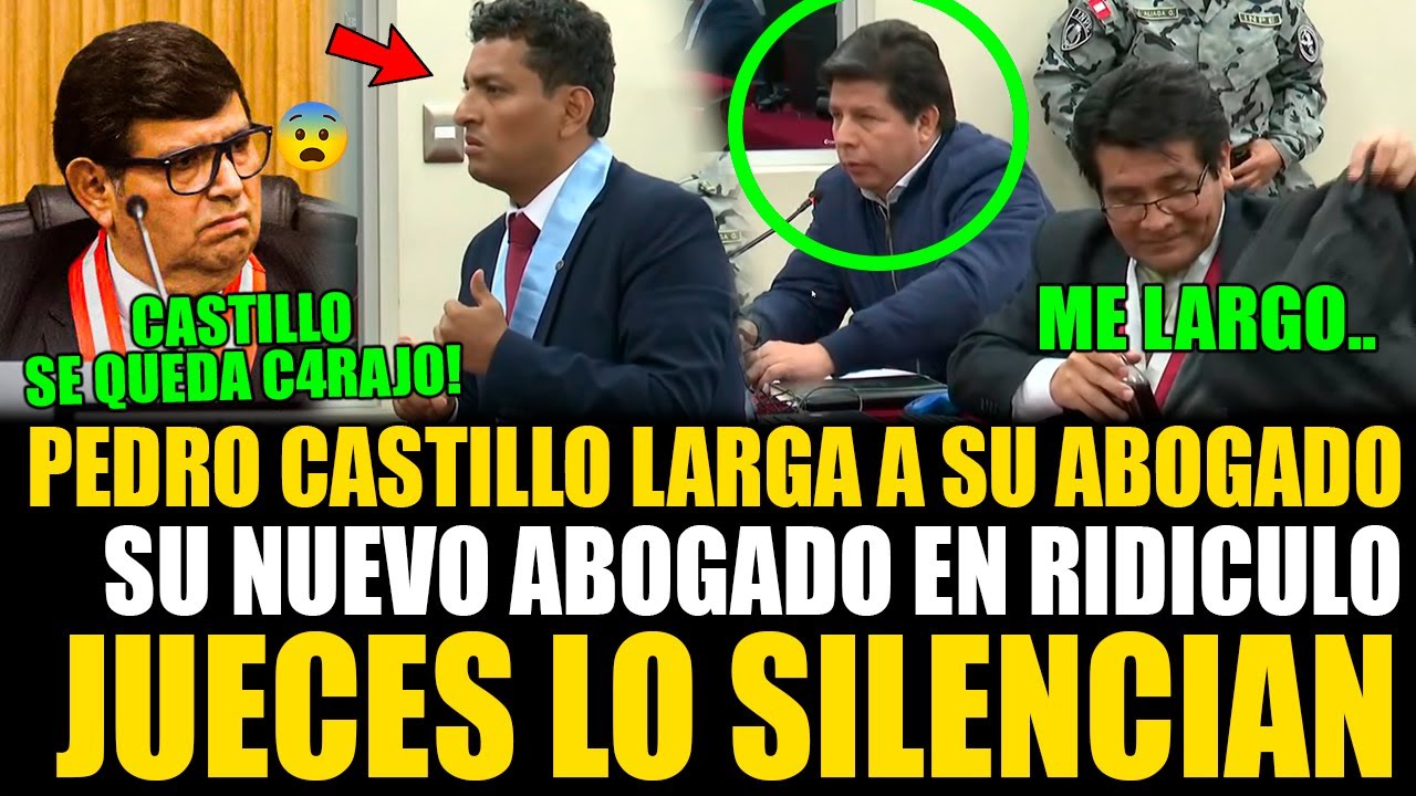 BRONCA! Pedro Castillo larga a su abogado y nuevo abogado lo deja en ridículo en pleno juicio