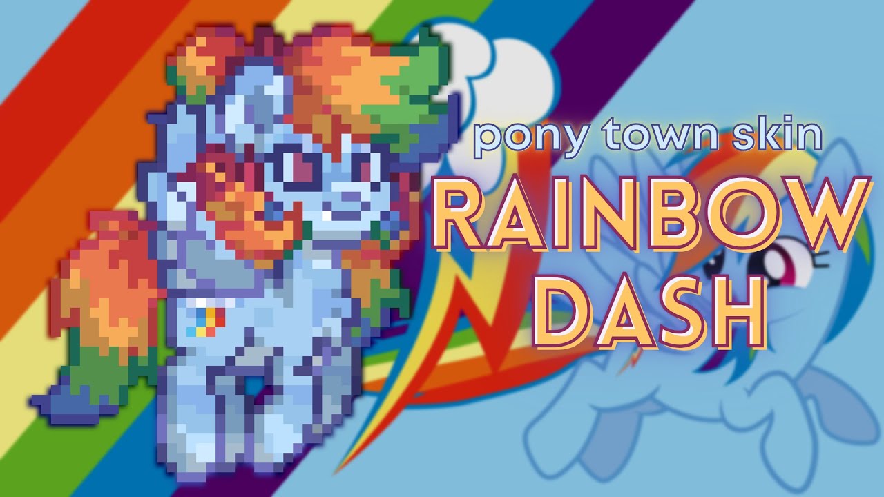 🌈) Rainbow Dash  MY LITTLE PONY : [ pony town skin ]