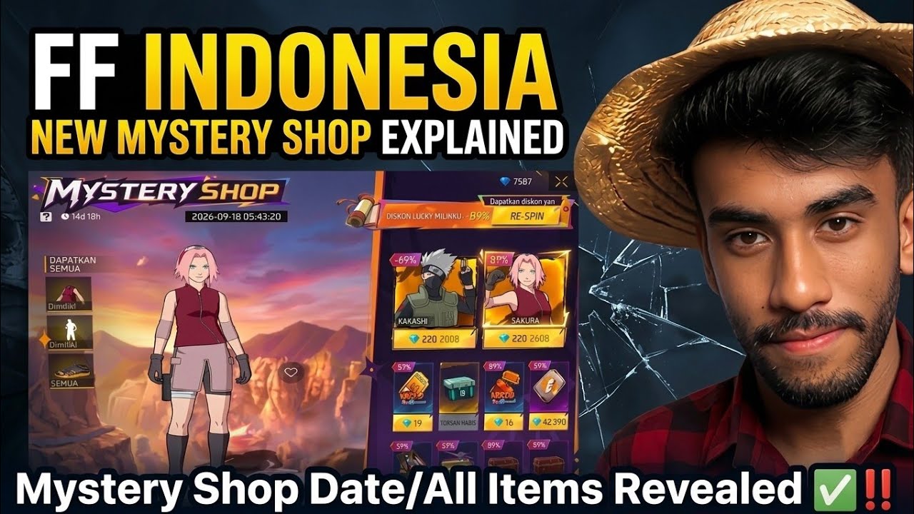 FF Indonesia Server Mystery Shop Date & All Items Confirmed