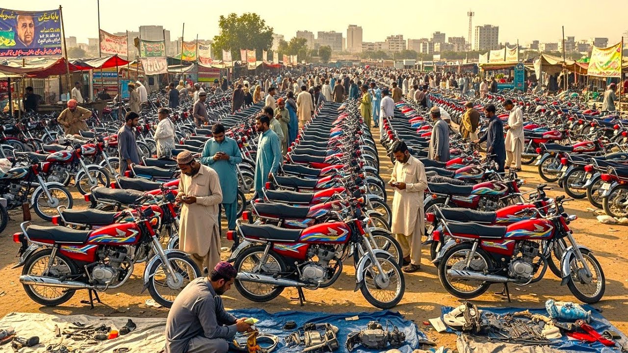 Hyderi Bike Market Karachi | Second Hand Bike Market | Sasti Bike | Sunday Bike Market