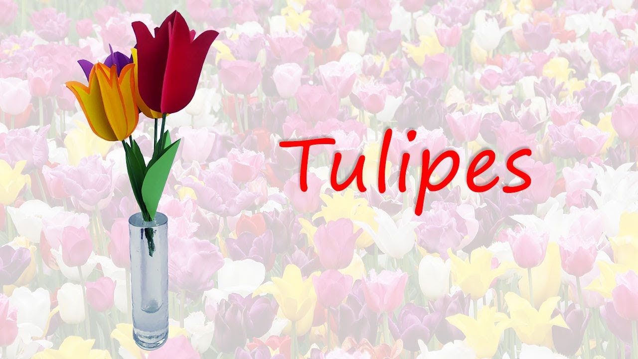Tulipe 3-D pour la Fête des mères