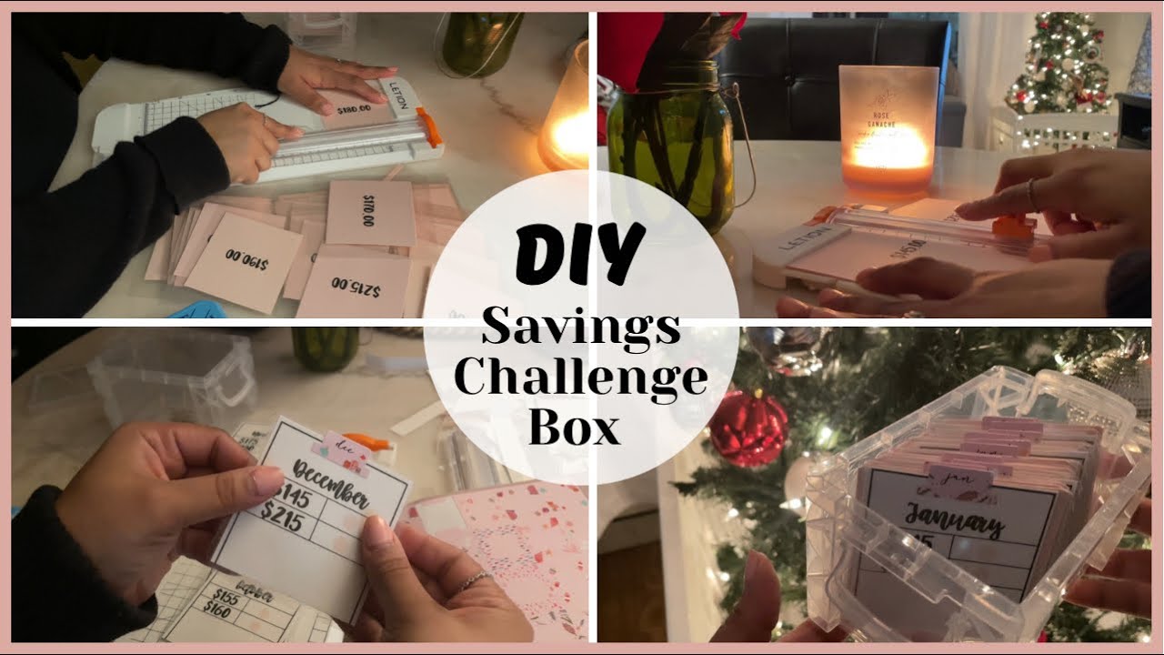 DIY Savings Challenge Box | Etsy seller | SimpleShopz | Music | No talking | Relaxing | ASMR