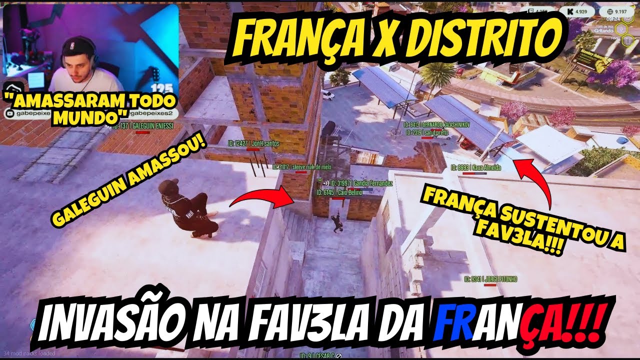 GABE TELANDO INVAS&Atilde;O NA FAV3LA DA FRAN&Ccedil;A!!!